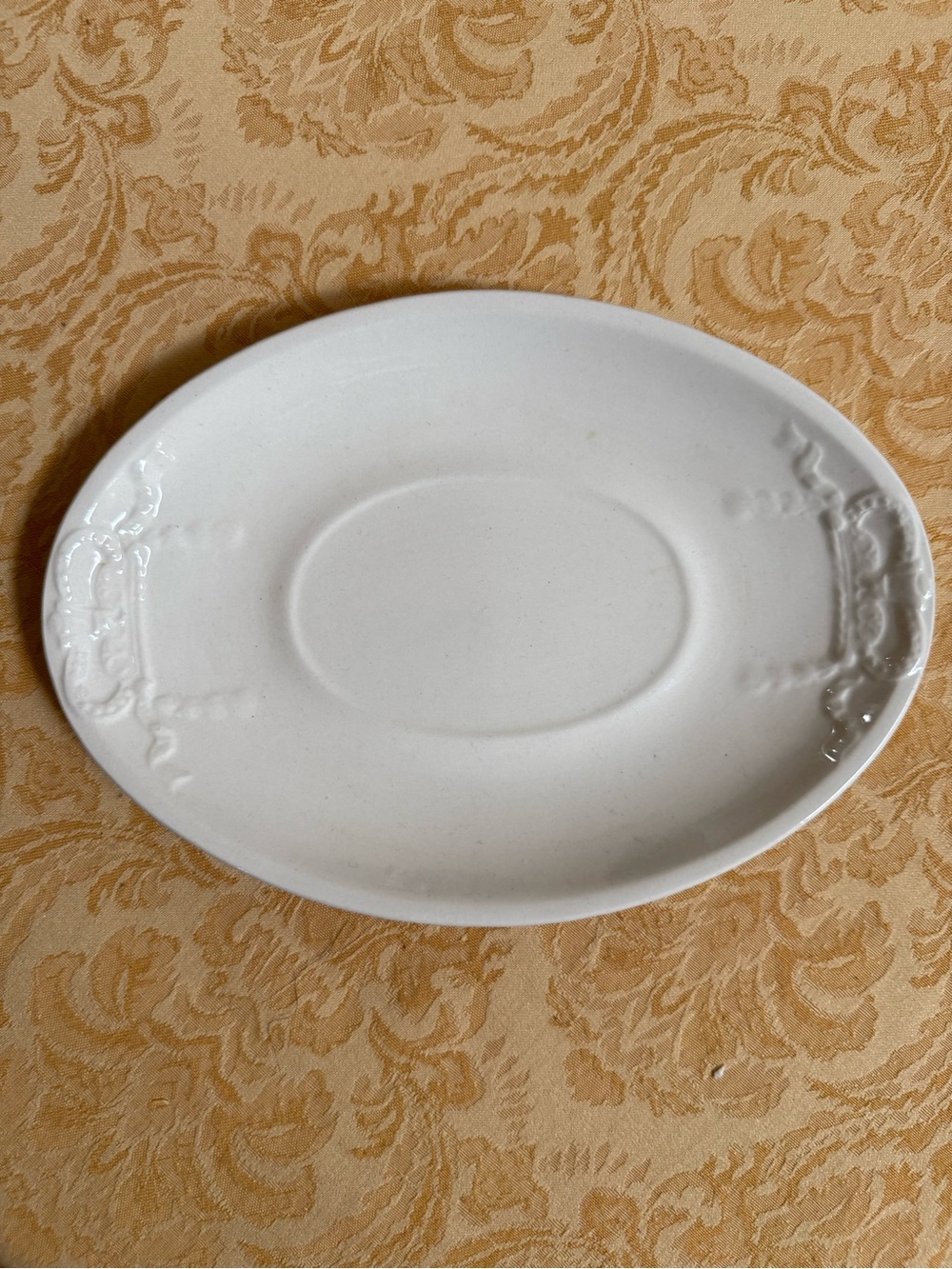 Antique Wm Adams & Sons Real Ironstone China Oval Platter, England